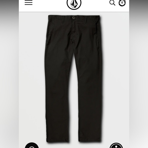 VOLCOM FRICKIN MODERN STRETCH PANTS - Picture 6 of 8